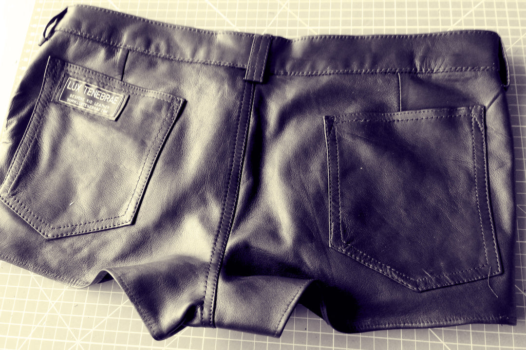 Leather Short Shorts