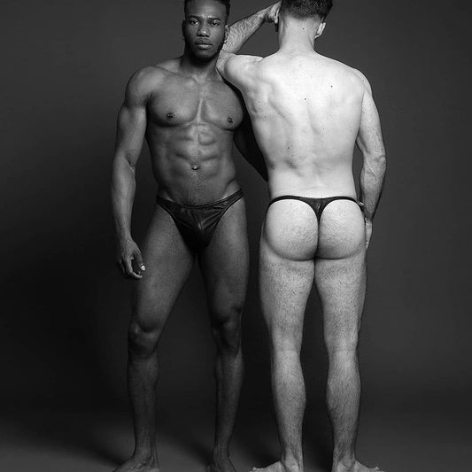Men's Thong SLIGHT SECONDS 32, 34, 36, 38, 40 Black  - NOW AT 60% OFF!