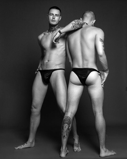 Men's Leather Lined Brazilian Briefs