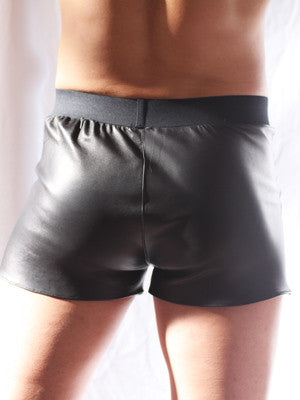 Leather Lined Baggy Boxers - Black Edition
