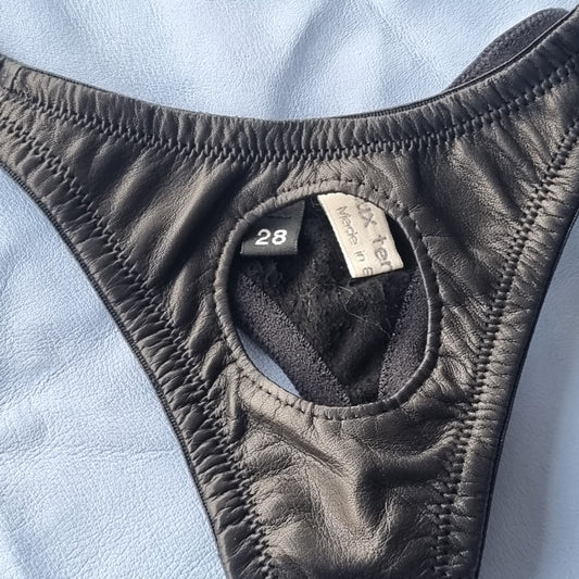 Men's Leather Lined Squeeze Thong