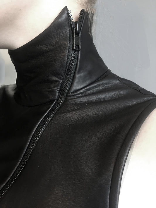 Sparta Minimalist Leather Vest