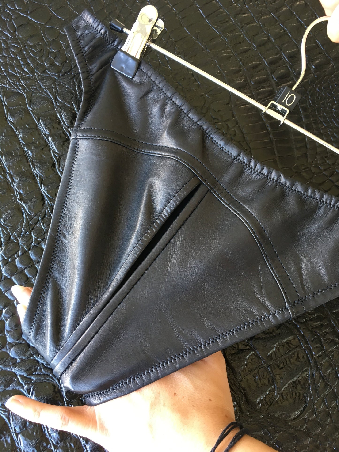 Men's Leather Lined Ouvert Briefs