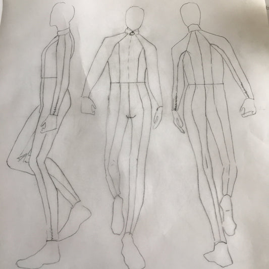 Leather catsuit concept design