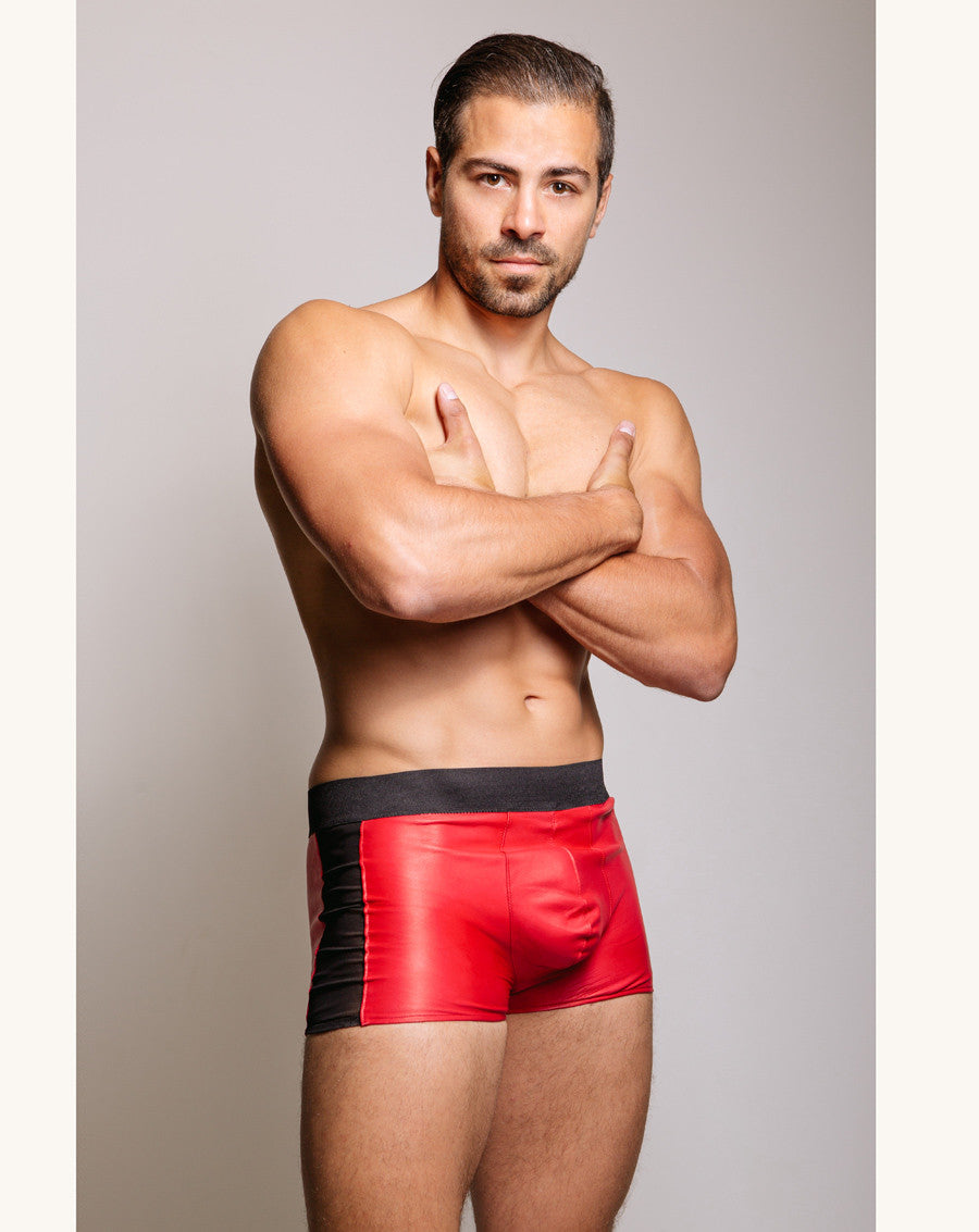 Leather Fitted Boxers for Men