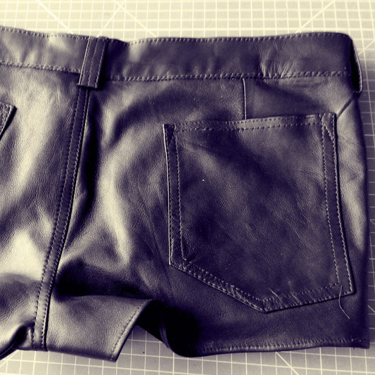 Leather Short Shorts