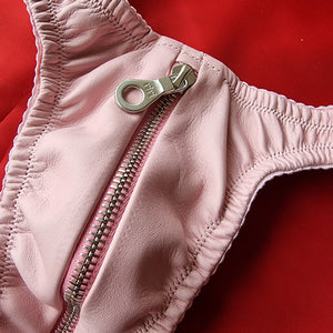 Zip Thong pink and silver size 10 - was £125