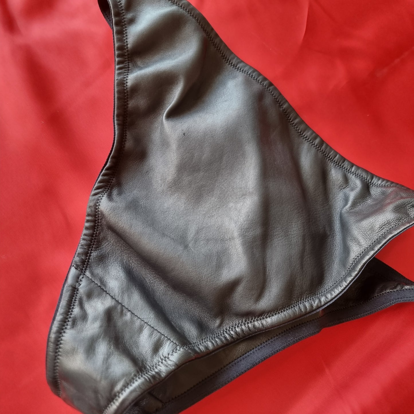 Men’s Leather Lined Briefs SLIGHT SECONDS 40 Black