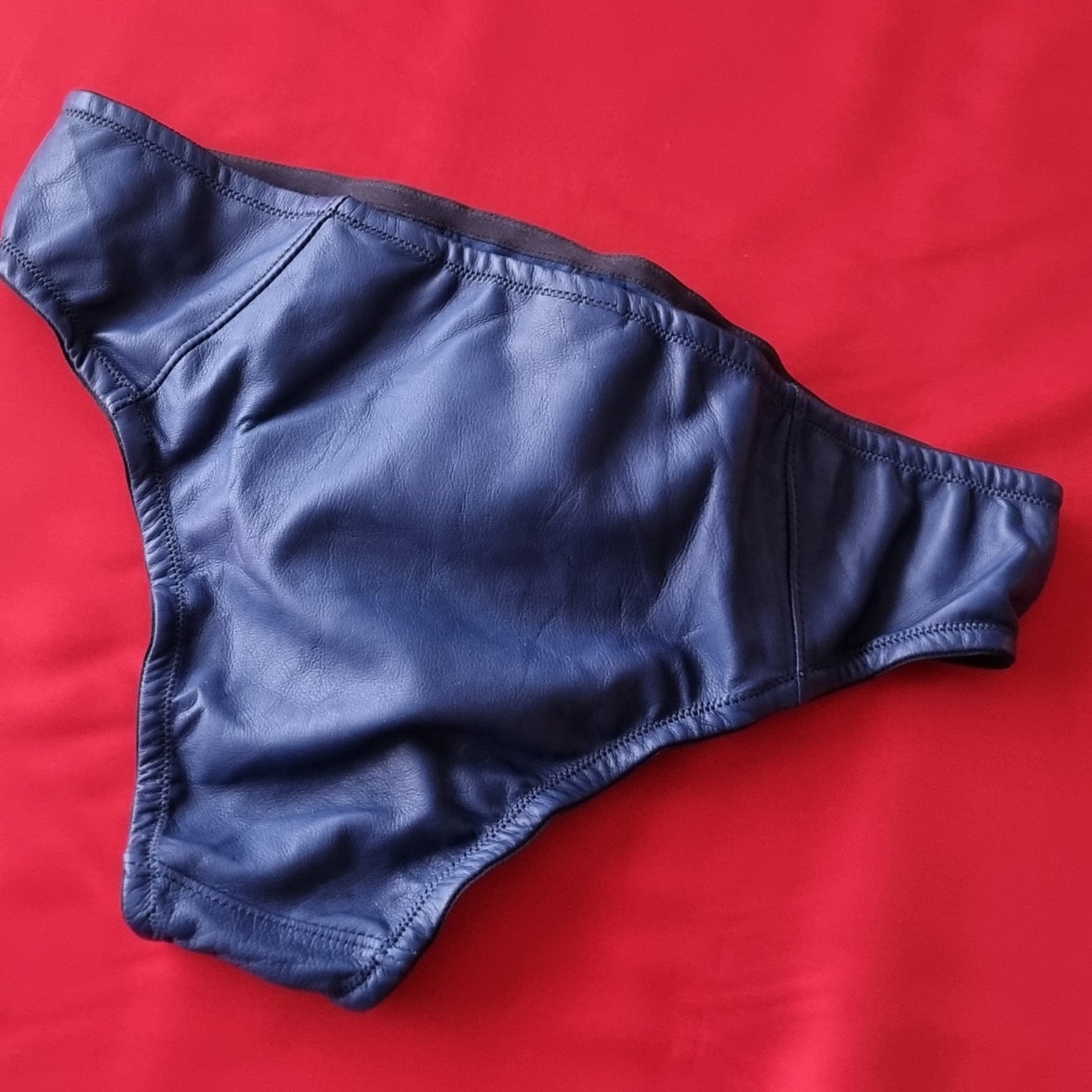 Men's Fitted Pouch Briefs  30 Indigo with black edge