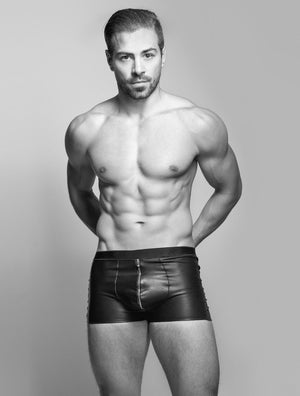 Zip Fitted Boxers - Black Edition