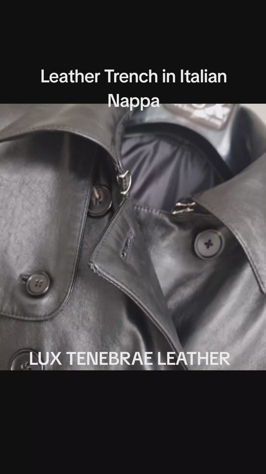 Soft Leather Trench Coat -From £2750