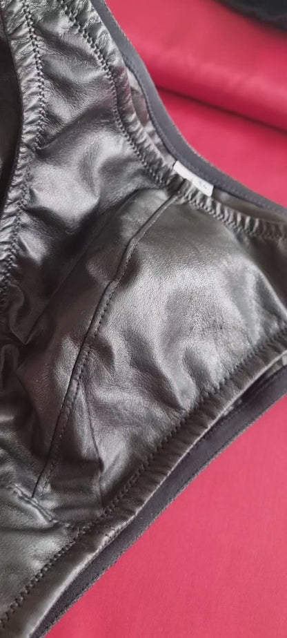 Leather-Lined Men's Hipster Briefs - Almost Perfect sizes 34 & 36