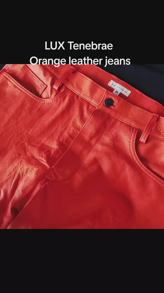 Luxury Straight Leg Leather Jeans for Men - From £825