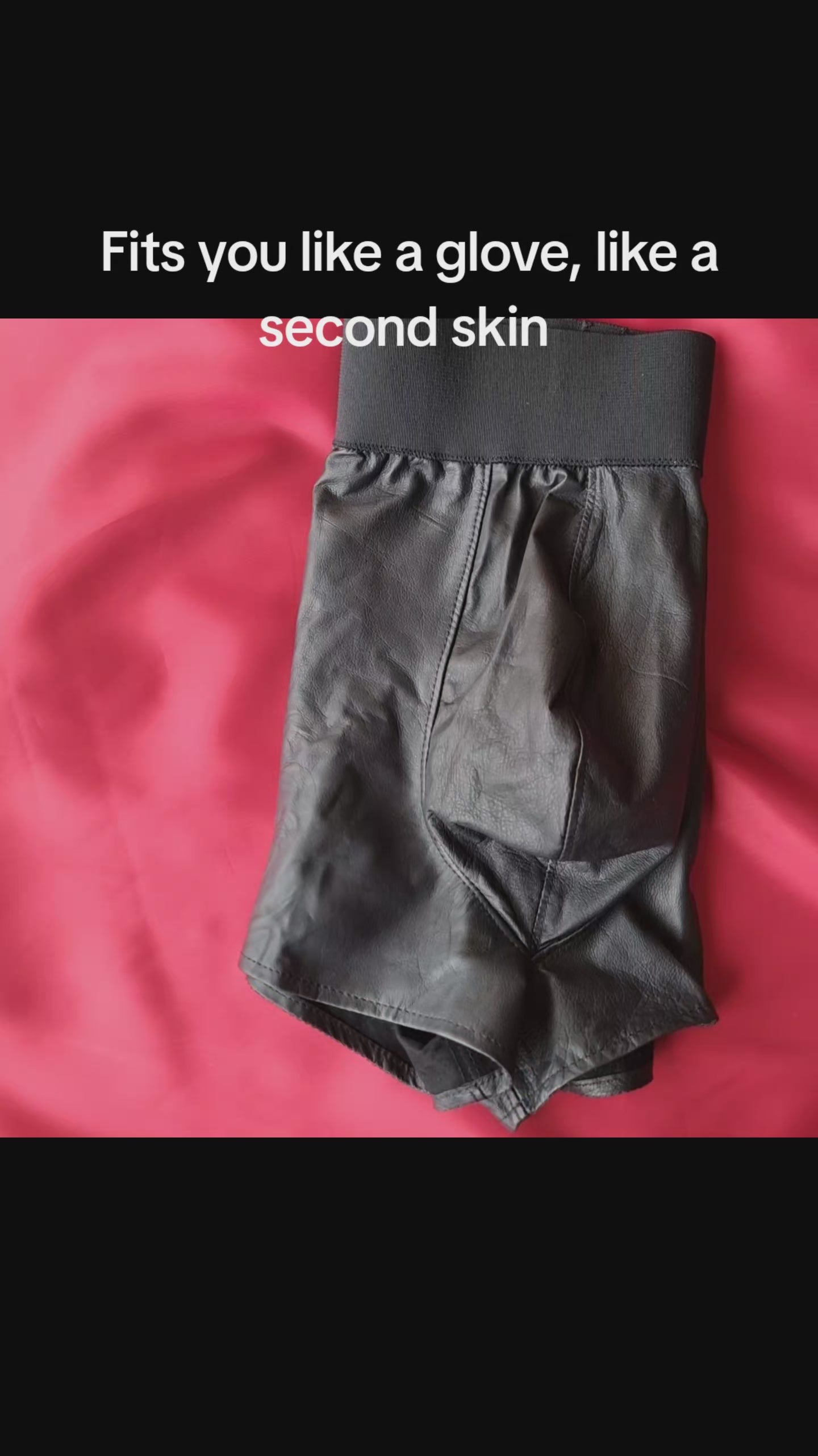 men's washable leather fitted boxer briefs Lux Tenebrae