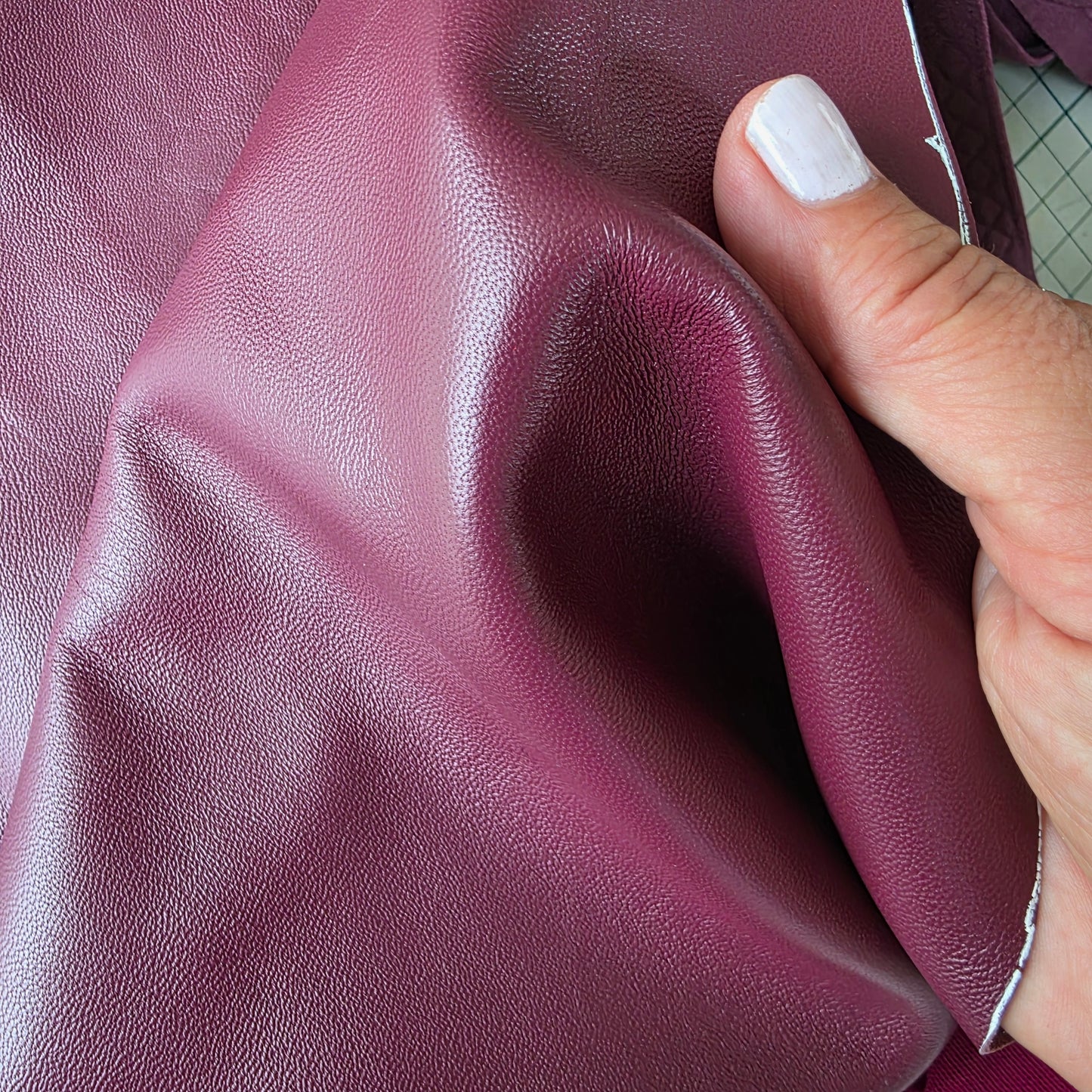 BURGUNDY Leather Full Cup Bra: The Zero-Waste Project (Pristine Lambskin) 30A-44J