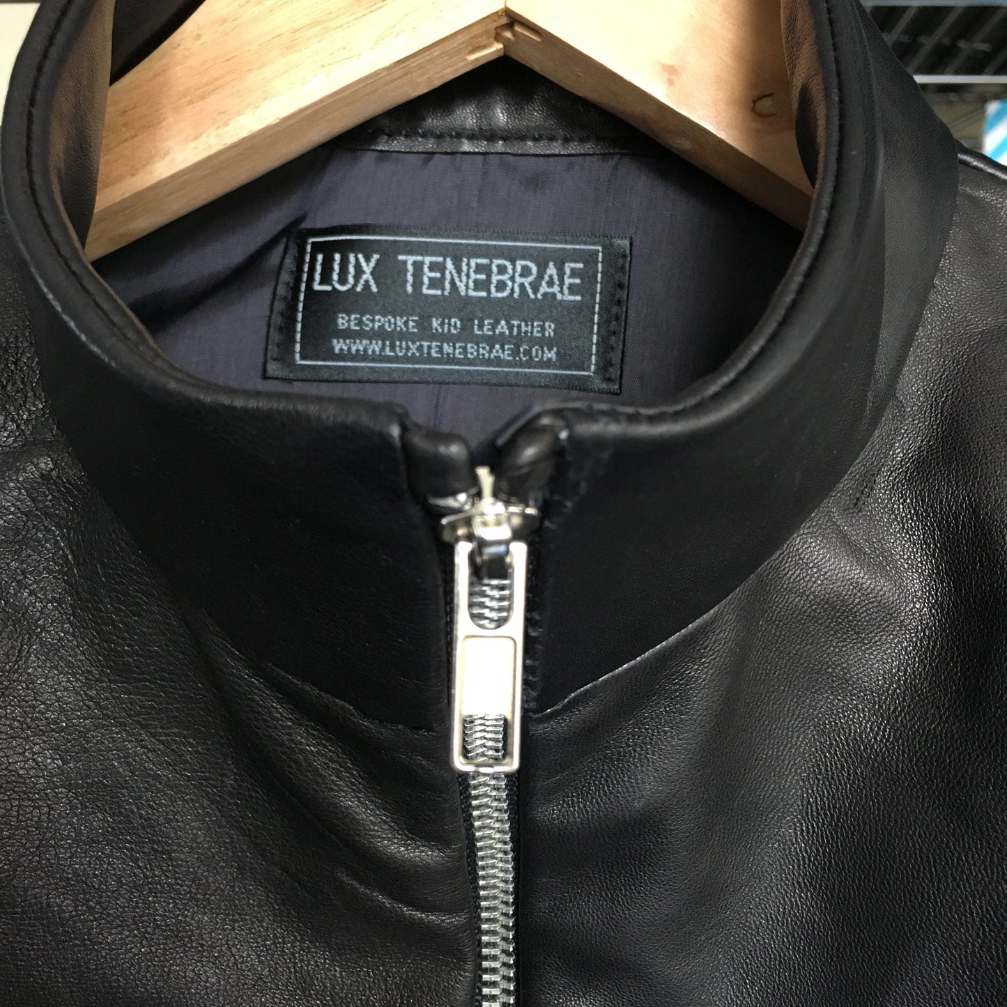 The Leather Turtle Neck Close-fit T-Shirt