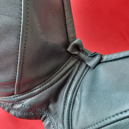 Dark Green Leather T-Shirt Bra - 34G (Pristine)