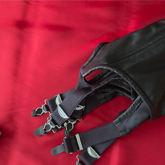 Tailored Suspender Girdle Men and Women - Zero Waste Project (Pristine lambskin)