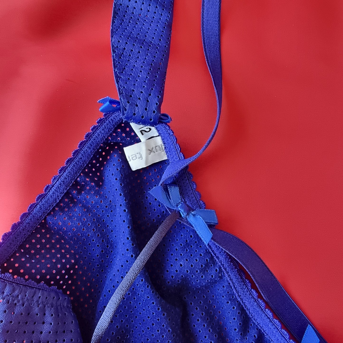 Kiss Kiss String Perforated Royal Blue size 12