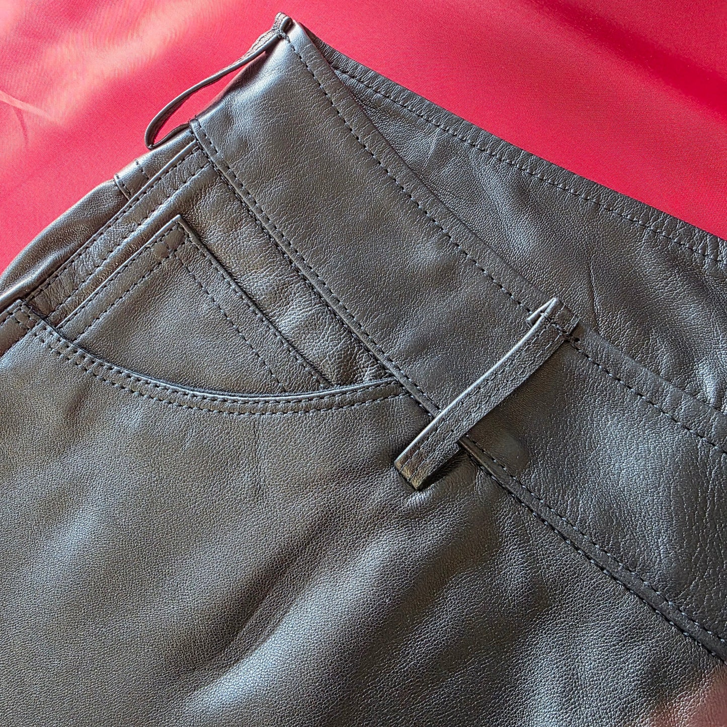 The Leather Booty Shorts size UK8 Studio Sample