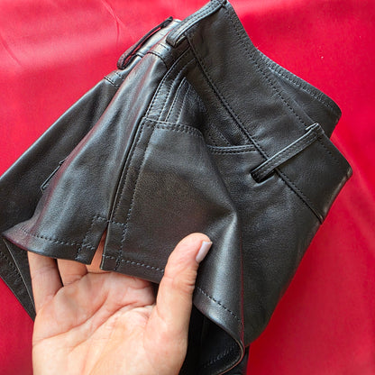 The Leather Booty Shorts size UK8 Studio Sample