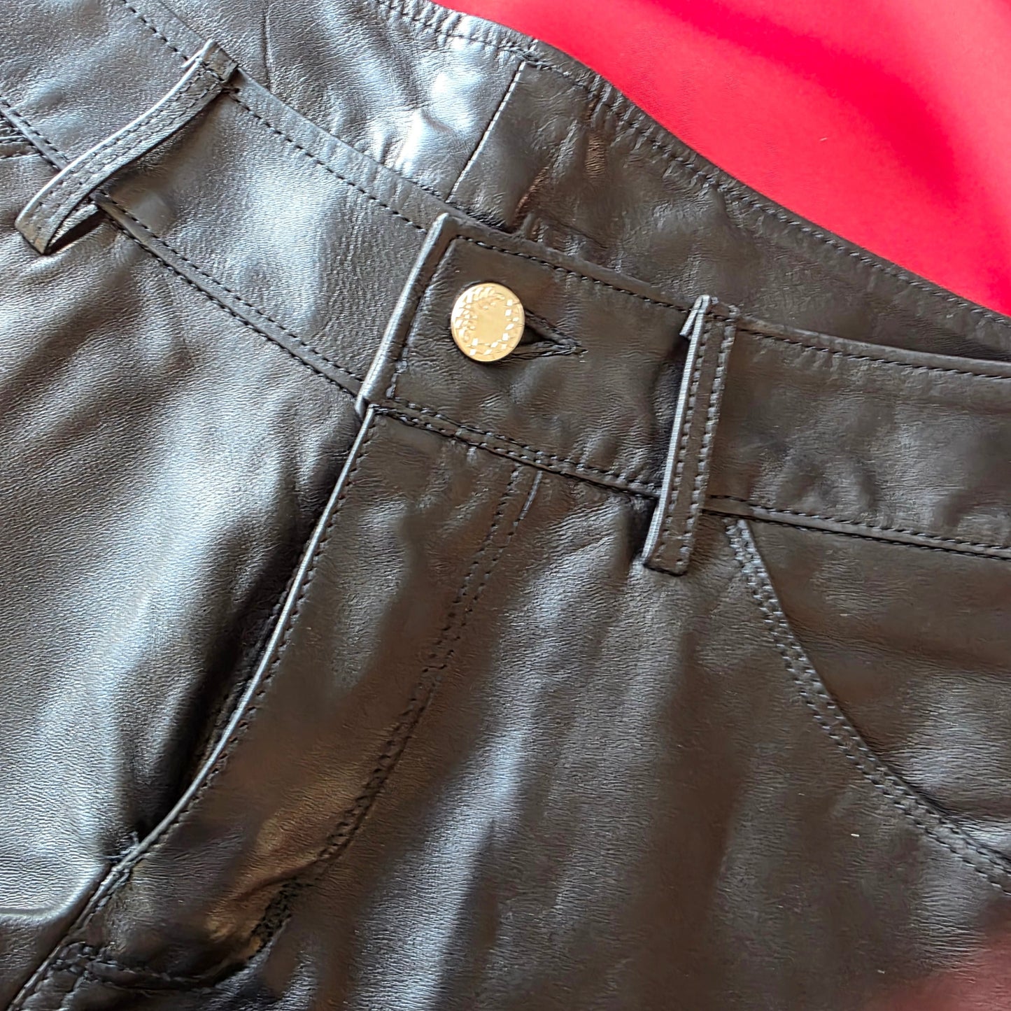 The Leather Booty Shorts size UK8 Studio Sample