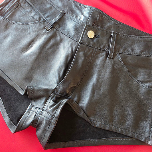The Leather Booty Shorts size UK8 Studio Sample
