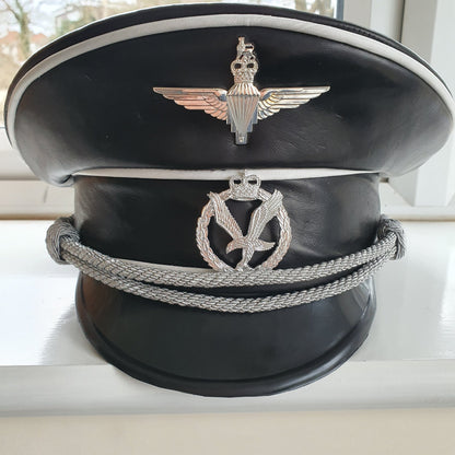 Leather Military Cap