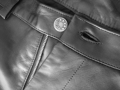 Shorts courts en cuir souple Hunter