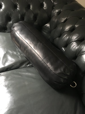 Luxury Leather Bolster Cushion