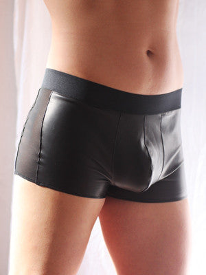 Leather Fitted Boxers for Men