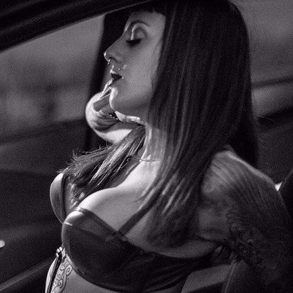 Handcrafted luxury leather balcony bra for women in black a-dd cups

