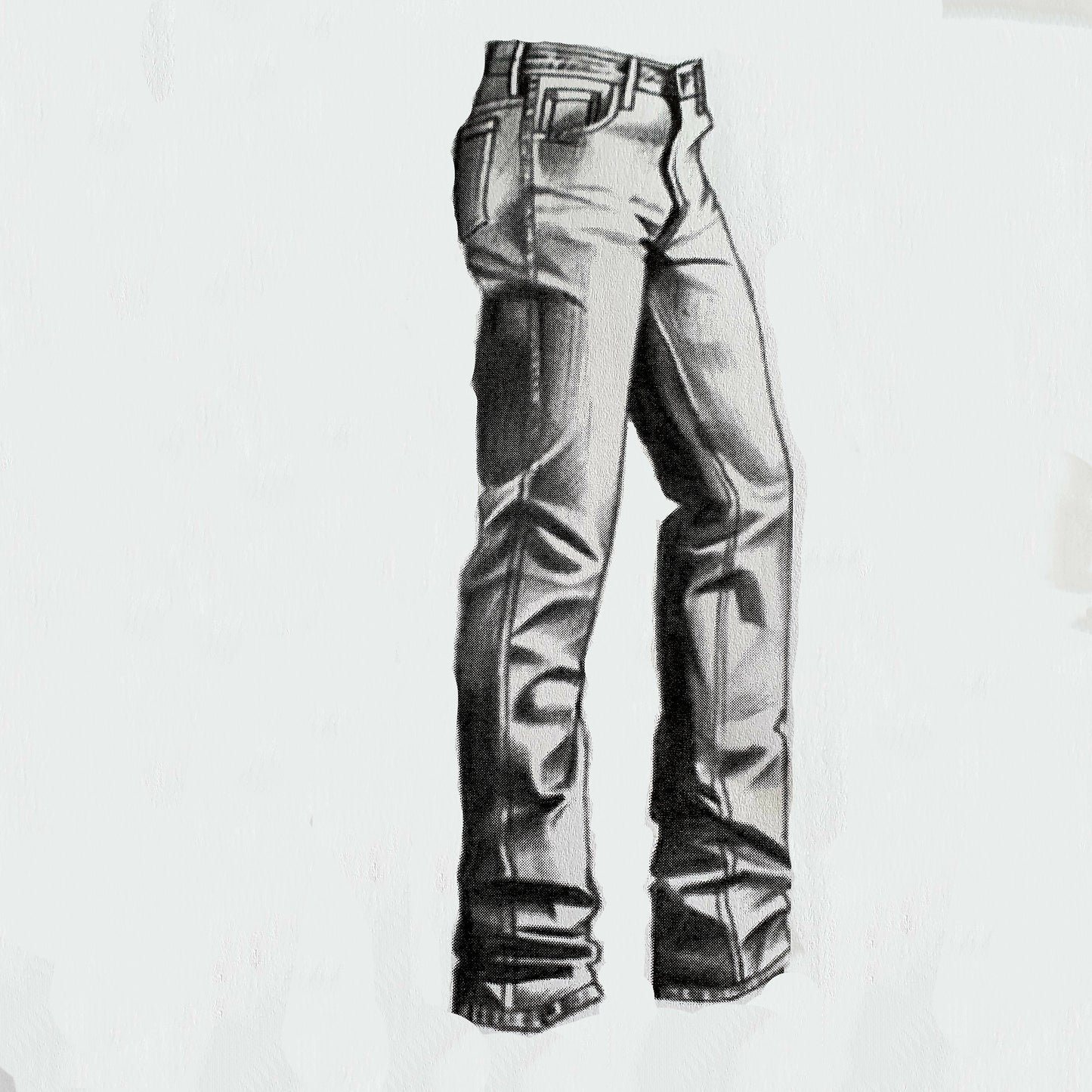 Handmade luxury straight leg leather jeans for men

