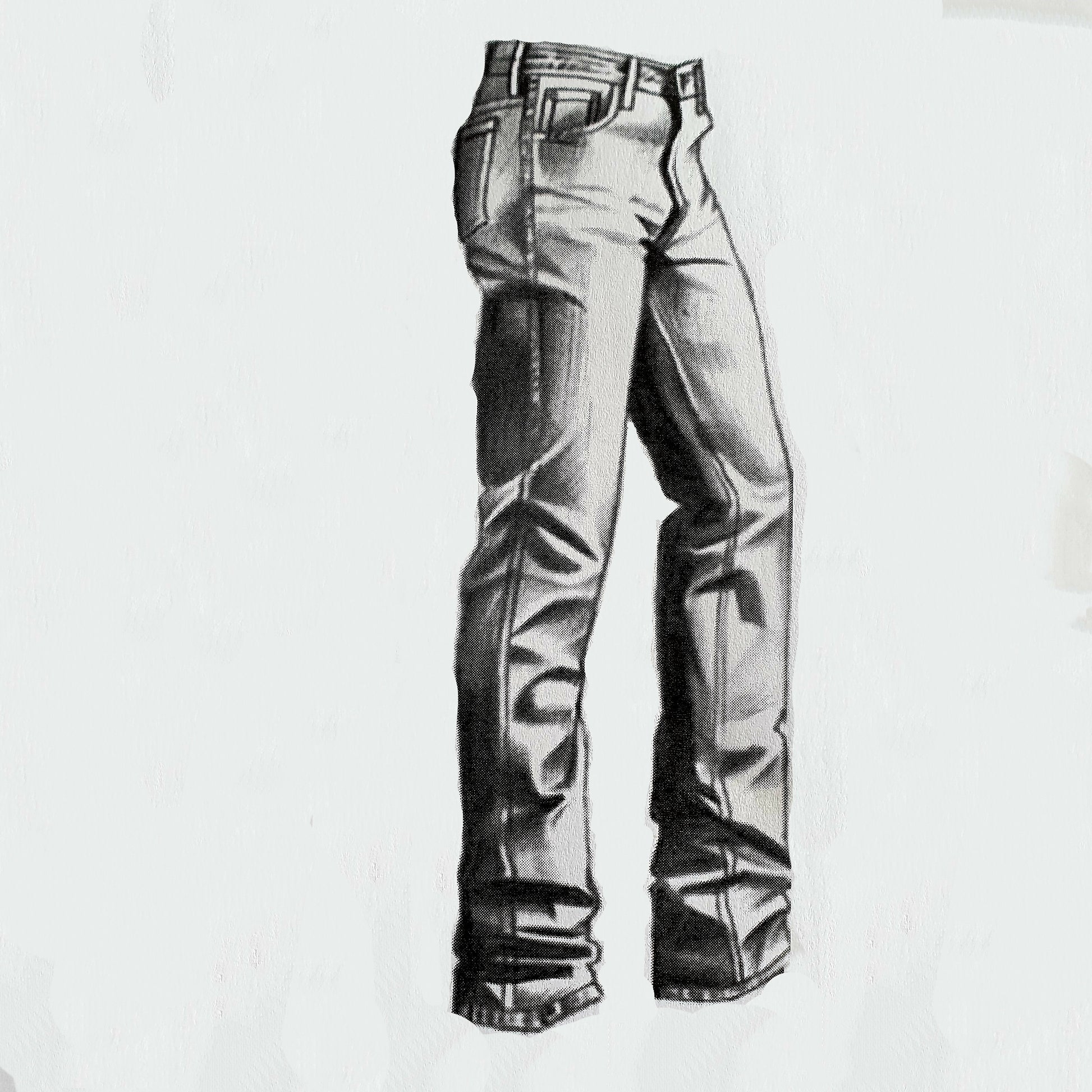 Handmade luxury straight leg leather jeans for men

