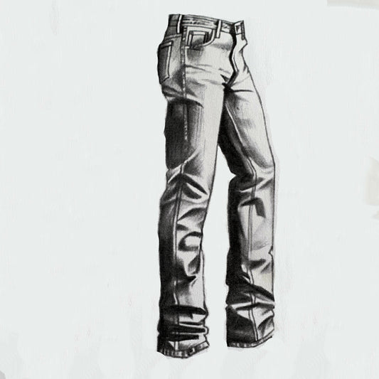 Handmade luxury straight leg leather jeans for men


