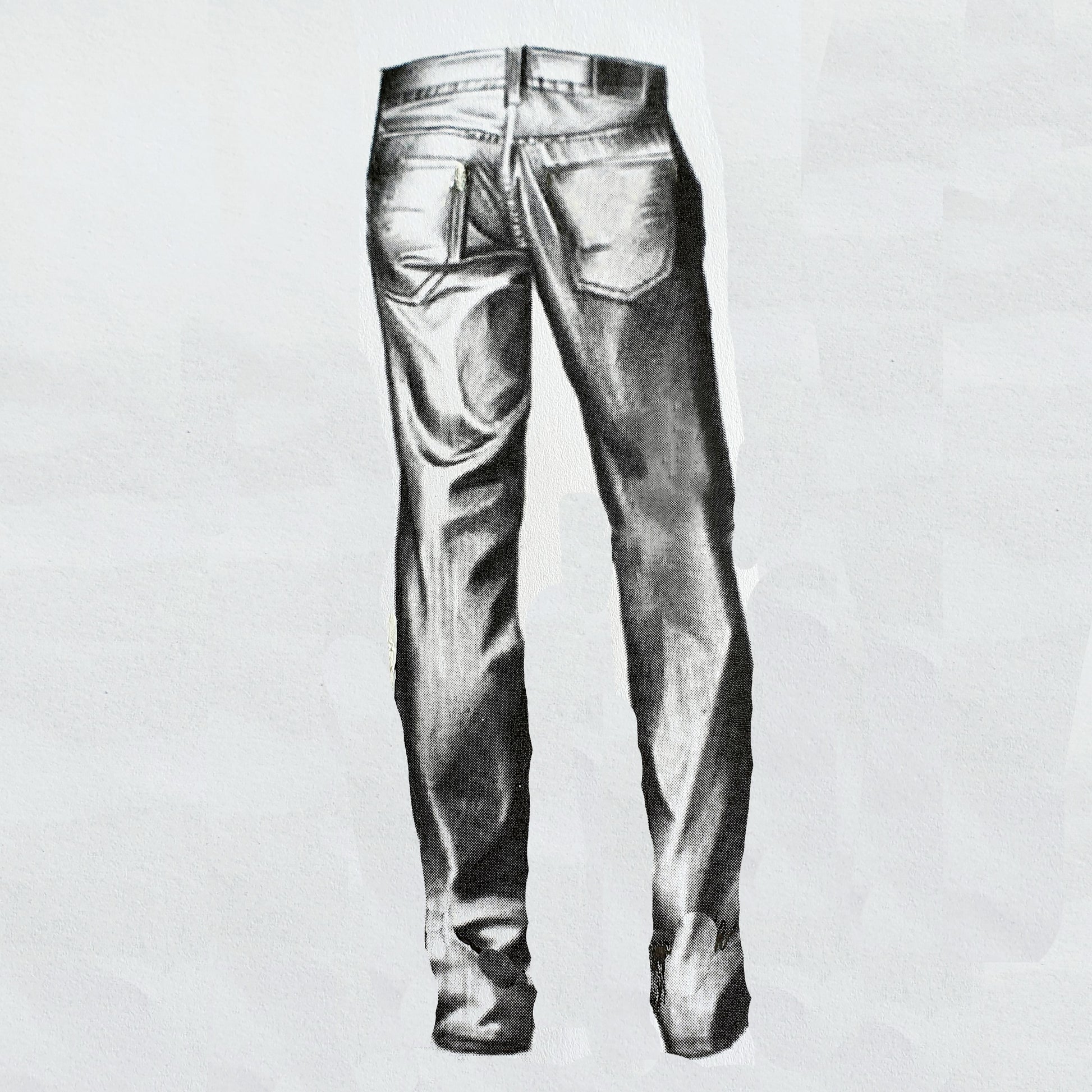 de luxury tapered leg leather jeans for men